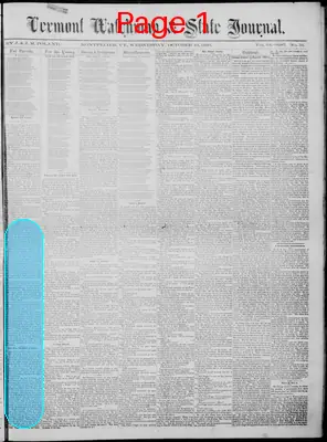 Page thumbnail for Vermont Watchman And State Journal