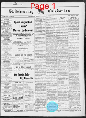Page thumbnail for St. Johnsbury Caledonian