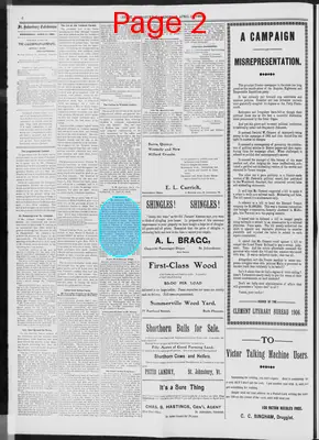 Page thumbnail for St. Johnsbury Caledonian