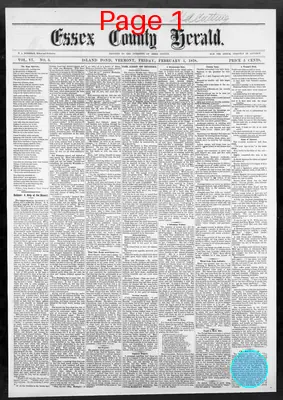 Page thumbnail for Essex County Herald