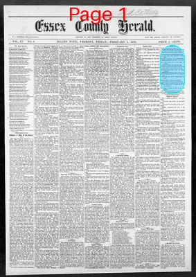 Page thumbnail for Essex County Herald