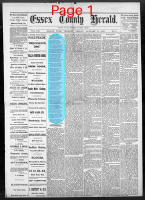Page thumbnail for Essex County Herald