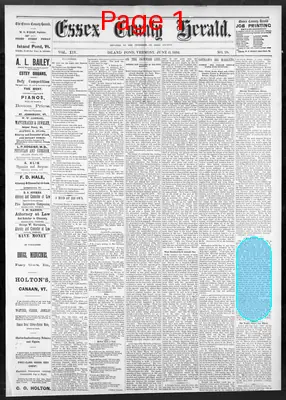 Page thumbnail for Essex County Herald