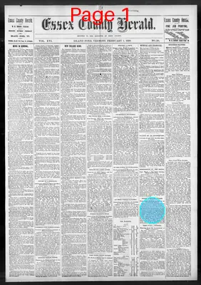 Page thumbnail for Essex County Herald