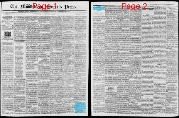 Page thumbnail for The Middlebury People's Press
