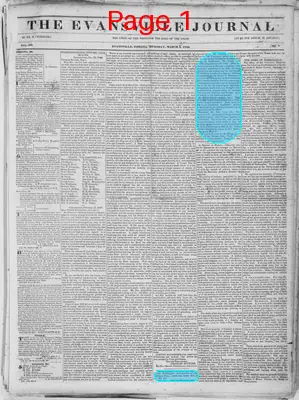 Page thumbnail for The Evansville Journal