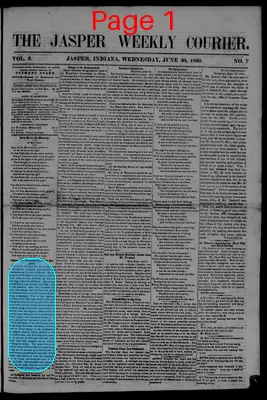 Page thumbnail for The Jasper Weekly Courier