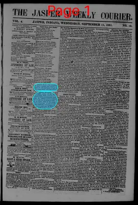 Page thumbnail for The Jasper Weekly Courier
