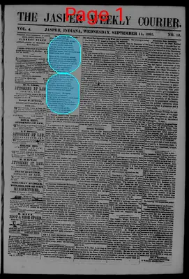 Page thumbnail for The Jasper Weekly Courier
