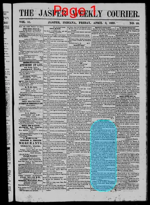 Page thumbnail for The Jasper Weekly Courier
