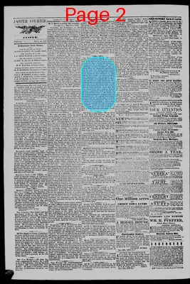 Page thumbnail for The Jasper Weekly Courier