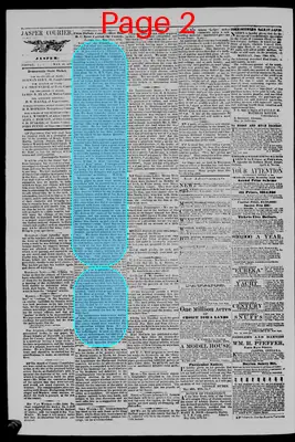 Page thumbnail for The Jasper Weekly Courier