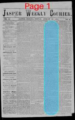 Page thumbnail for The Jasper Weekly Courier