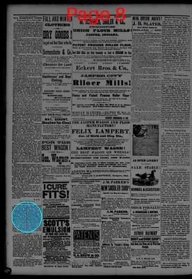 Page thumbnail for The Jasper Weekly Courier