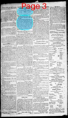 Page thumbnail for Alexandria Daily Gazette, Commercial & Political