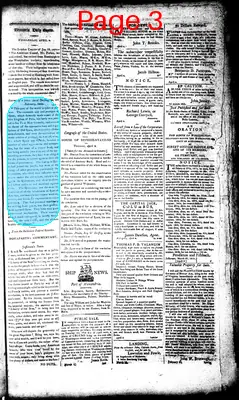 Page thumbnail for Alexandria Daily Gazette, Commercial & Political