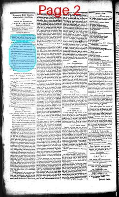 Page thumbnail for Alexandria Daily Gazette, Commercial & Political
