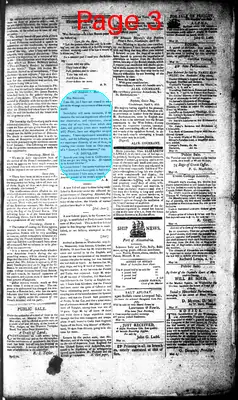 Page thumbnail for Alexandria Daily Gazette, Commercial & Political