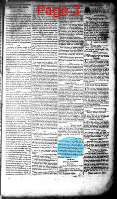Page thumbnail for Alexandria Daily Gazette, Commercial & Political