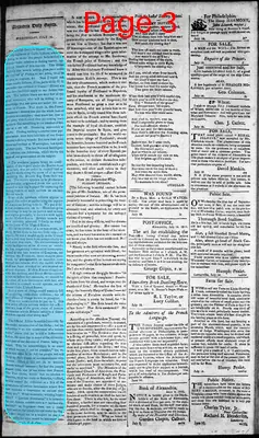 Page thumbnail for Alexandria Daily Gazette, Commercial & Political