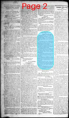 Page thumbnail for Alexandria Daily Gazette, Commercial & Political