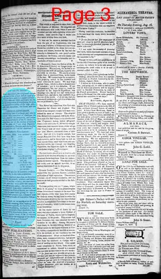 Page thumbnail for Alexandria Daily Gazette, Commercial & Political