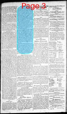 Page thumbnail for Alexandria Daily Gazette, Commercial & Political