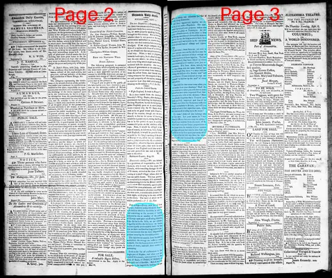 Page thumbnail for Alexandria Daily Gazette, Commercial & Political