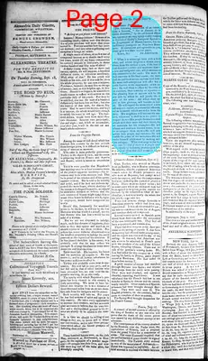 Page thumbnail for Alexandria Daily Gazette, Commercial & Political
