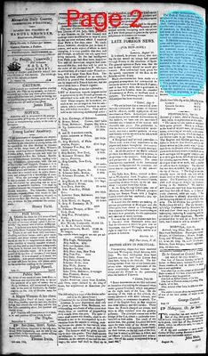 Page thumbnail for Alexandria Daily Gazette, Commercial & Political