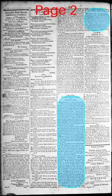 Page thumbnail for Alexandria Daily Gazette, Commercial & Political