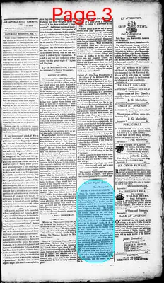 Page thumbnail for Alexandria Daily Gazette, Commercial & Political