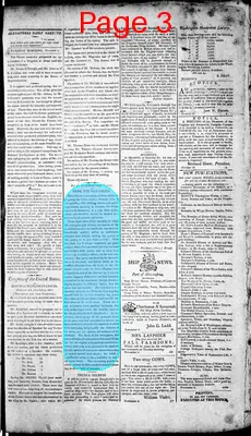 Page thumbnail for Alexandria Daily Gazette, Commercial & Political