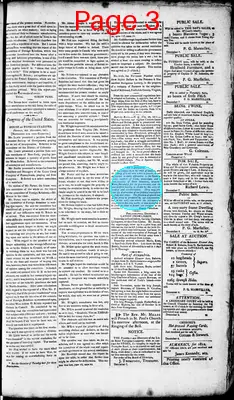 Page thumbnail for Alexandria Daily Gazette, Commercial & Political