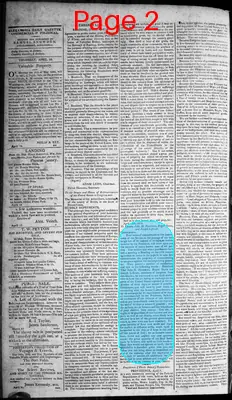 Page thumbnail for Alexandria Daily Gazette, Commercial & Political