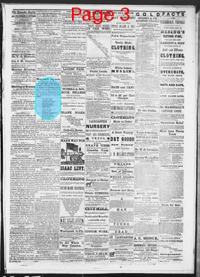 Page thumbnail for The Lancaster Gazette
