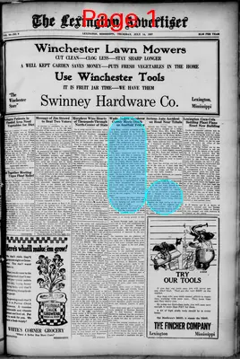Page thumbnail for The Lexington Advertiser