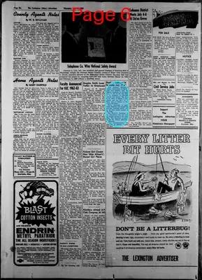 Page thumbnail for The Lexington Advertiser