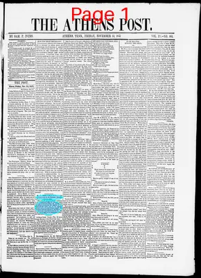 Page thumbnail for The Athens Post