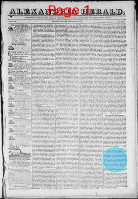 Page thumbnail for The Alexandria Herald