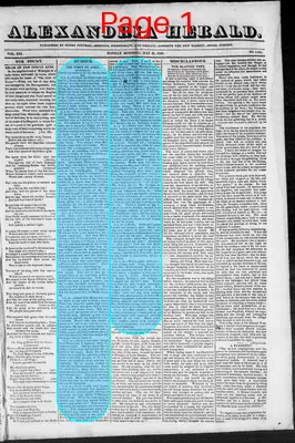 Page thumbnail for The Alexandria Herald