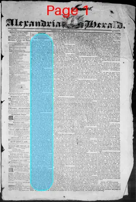 Page thumbnail for The Alexandria Herald
