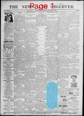 Page thumbnail for The News And Observer