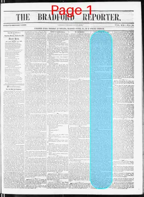 Page thumbnail for Bradford Reporter