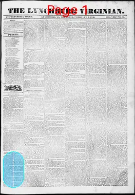 Page thumbnail for Lynchburg Virginian
