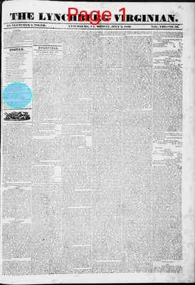 Page thumbnail for Lynchburg Virginian