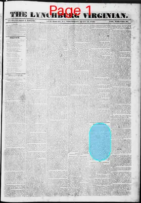 Page thumbnail for Lynchburg Virginian