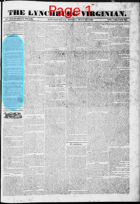 Page thumbnail for Lynchburg Virginian