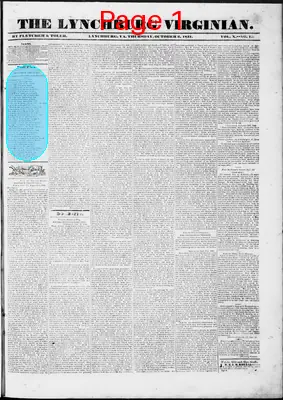 Page thumbnail for Lynchburg Virginian