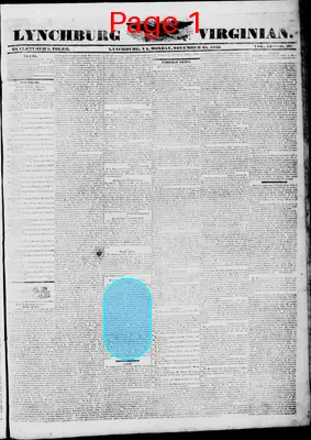 Page thumbnail for Lynchburg Virginian